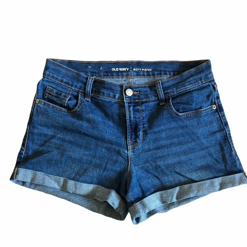 Old Navy Sz 14 Boyfriend Cuffed Cut Off Jean Short